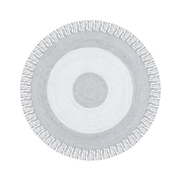 Safavieh 4 x 4 ft. Cape Cod Round Area Rug, Grey & Ivory CAP228F-4R - main